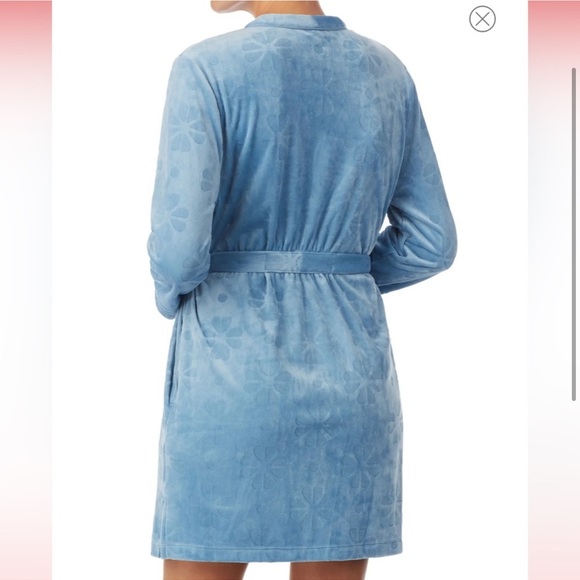 spade pattern short robe - KATE SPADE NEW YORK -sm/xs - Picture 3 of 4